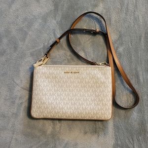 Michael Kors Triple Gusset Double Zipper Crossbody